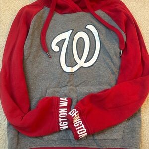 47 Red and Gray Hoodie